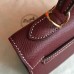 Hermes Bordeaux Epsom Kelly 25cm Sellier Handmade Bag