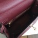 Hermes Bordeaux Epsom Kelly 25cm Sellier Handmade Bag