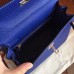 Hermes Electric Blue Epsom Kelly 25cm Sellier Handmade Bag