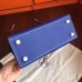 Hermes Electric Blue Epsom Kelly 25cm Sellier Handmade Bag