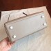 Hermes Grey Swift Kelly 25cm Retourne Handmade Bag