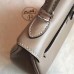 Hermes Grey Swift Kelly 25cm Retourne Handmade Bag