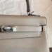 Hermes Grey Swift Kelly 25cm Retourne Handmade Bag