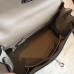 Hermes Grey Swift Kelly 25cm Retourne Handmade Bag