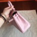 Hermes Rose Dragee Swift Kelly 25cm Retourne Handmade Bag