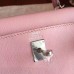 Hermes Rose Dragee Swift Kelly 25cm Retourne Handmade Bag