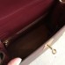 Hermes Bordeaux Box Kelly Retourne 28cm Handmade Bag