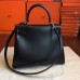 Hermes Black Box Kelly Retourne 28cm Handmade Bag