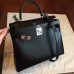 Hermes Black Box Kelly Retourne 28cm Handmade Bag