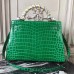 Hermes Kelly 32cm Bag In Bamboo Crocodile Leather