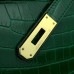 Hermes Kelly 32cm Bag In Bamboo Crocodile Leather