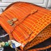 Hermes Kelly 32cm Bag In Orange Crocodile Leather