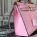 Hermes Kelly 32cm Bag In Pink Crocodile Leather