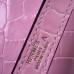 Hermes Kelly 32cm Bag In Pink Crocodile Leather