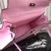 Hermes Kelly 32cm Bag In Pink Crocodile Leather