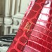 Hermes Kelly 32cm Bag In Dark Red Crocodile Leather