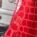 Hermes Kelly 32cm Bag In Red Crocodile Leather