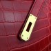 Hermes Kelly 32cm Bag In Red Crocodile Leather