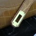 Hermes Camarel Crocodile Kelly Cut Clutch Bag