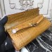 Hermes Camarel Crocodile Kelly Cut Clutch Bag