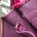 Hermes Fuchsia Crocodile Kelly Cut Clutch Bag