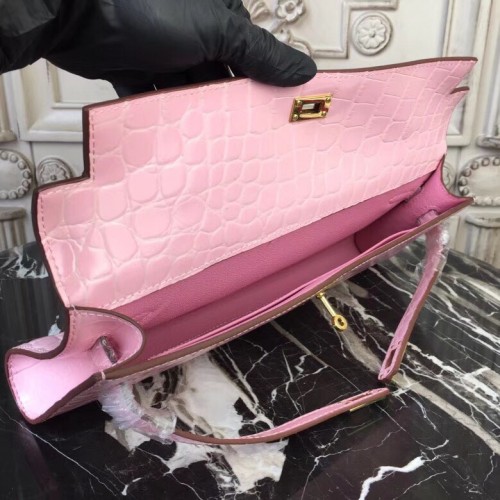 Hermès 2014 pre-owned Kelly Cut clutch bag, Pink