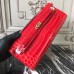 Hermes Cherry Crocodile Kelly Cut Clutch Bag