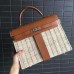 Hermes Brown Picnic Kelly 35cm Wicker Bag