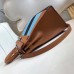 Hermes Multicolor Stripes Kelly 28cm Brown Bag