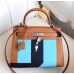 Hermes Multicolor Stripes Kelly 28cm Brown Bag