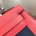 Hermes Multicolor Stripes Kelly 28cm Red Bag