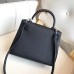 Hermes Multicolor Blocks Kelly 28cm Black Bag