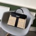 Hermes Black Picnic Kelly 35cm Wicker Bag