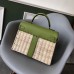 Hermes Green Picnic Kelly 35cm Wicker Bag