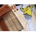 Hermes Brown Picnic Kelly Mini 20cm Wicker Bag