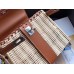 Hermes Brown Picnic Kelly Mini 20cm Wicker Bag