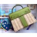 Hermes Green Picnic Kelly Mini 20cm Wicker Bag