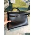 Hermes All Black Box Kelly 35cm Handmade Bag