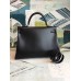 Hermes All Black Box Kelly 35cm Handmade Bag
