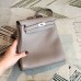 Hermes Gris Asphalt Clemence Kelly Ado PM Backpack