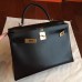 Hermes Black Box Kelly Retourne 32cm Handmade Bag