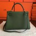 Hermes Canopee Clemence Kelly Retourne 32cm Handmade Bag