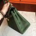 Hermes Canopee Clemence Kelly Retourne 32cm Handmade Bag