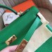 Hermes Bamboo Clemence Kelly Retourne 32cm Handmade Bag