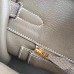 Hermes Etoupe Clemence Kelly Retourne 32cm Handmade Bag