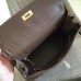 Hermes Etoupe Clemence Kelly Retourne 32cm Handmade Bag