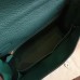 Hermes Malachite Clemence Kelly Retourne 32cm Handmade Bag