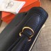 Hermes Black Clemence Kelly Retourne 32cm Handmade Bag
