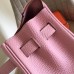 Hermes Pink Clemence Kelly Retourne 32cm Handmade Bag