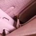 Hermes Pink Clemence Kelly Retourne 32cm Handmade Bag